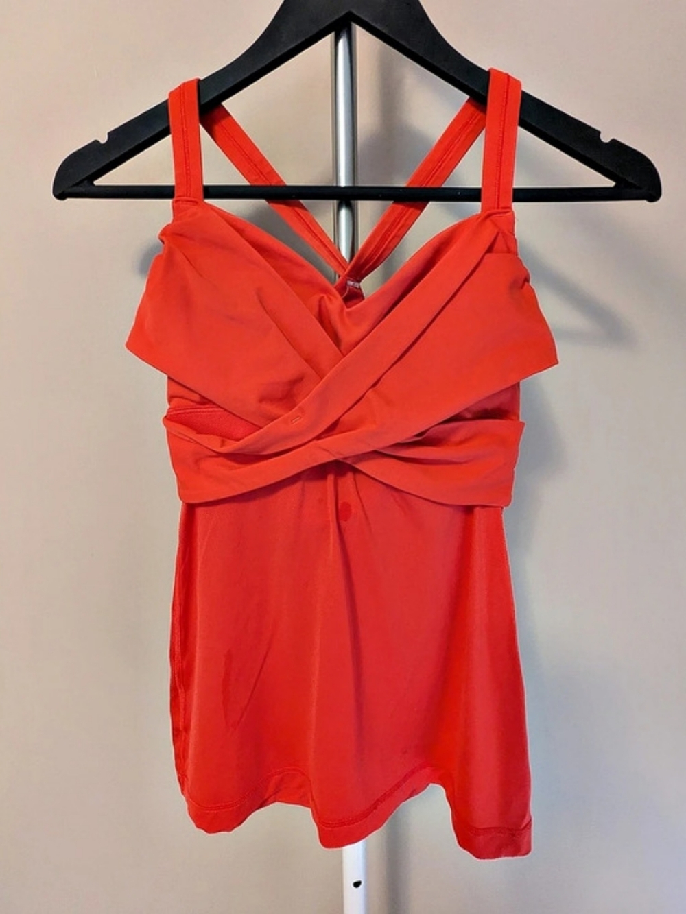 lululemon Wrap It Up Tank Strappy Athletic Tank in Orange-red